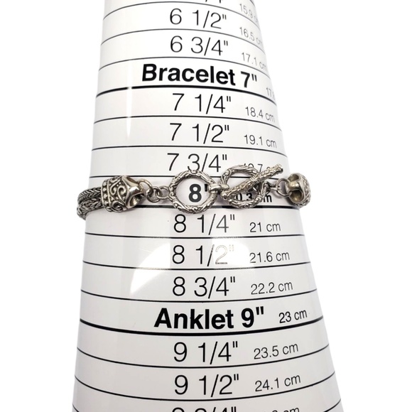 Sterling Silver Pink Mabe Pearl Chain Bracelet #21169 - Picture 10 of 10